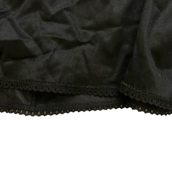 Black size small vintage scoop neck lace maxi slip dress - Picture 5 of 6